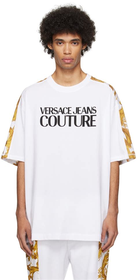 versace jeans t shirt replica|Versace Jeans couture white shirt.